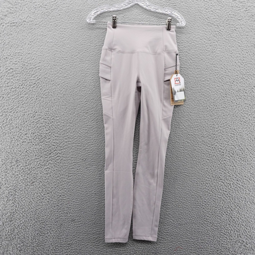 Avalanche Womens XS Insulated High‎ Waist Pocket Leggings Mauve NEW